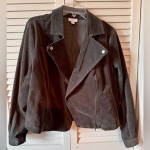 J. Jill Dark Green Corduroy Jacket